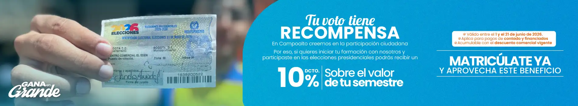Banner descuento votaciones